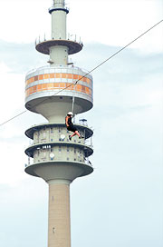 neu: Flying Fox im Olympiastadion (Foto: Veranstalter)